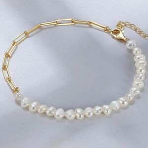 Gold & Pearl Bracelet